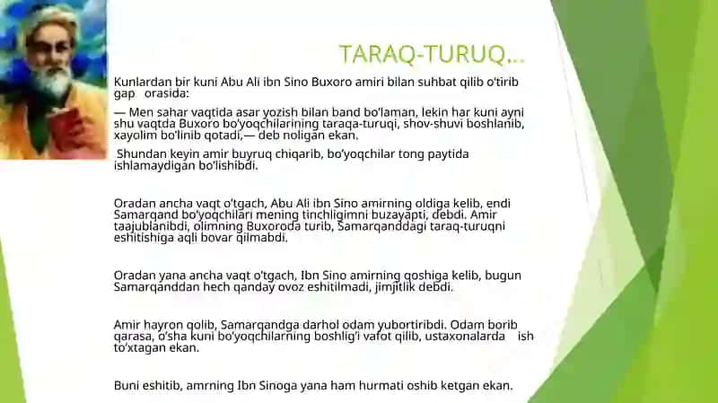AbuAli ibn Sino haqida hikoyalar 4