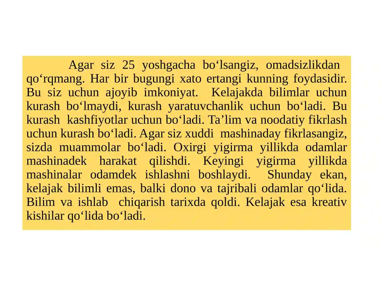 10-sinf Ona tili dars ishlanma. Milliarderlar hayotidan. Subyektiv munosabat shakllari. Yozma matnning kirish qismini shakllantirish 4