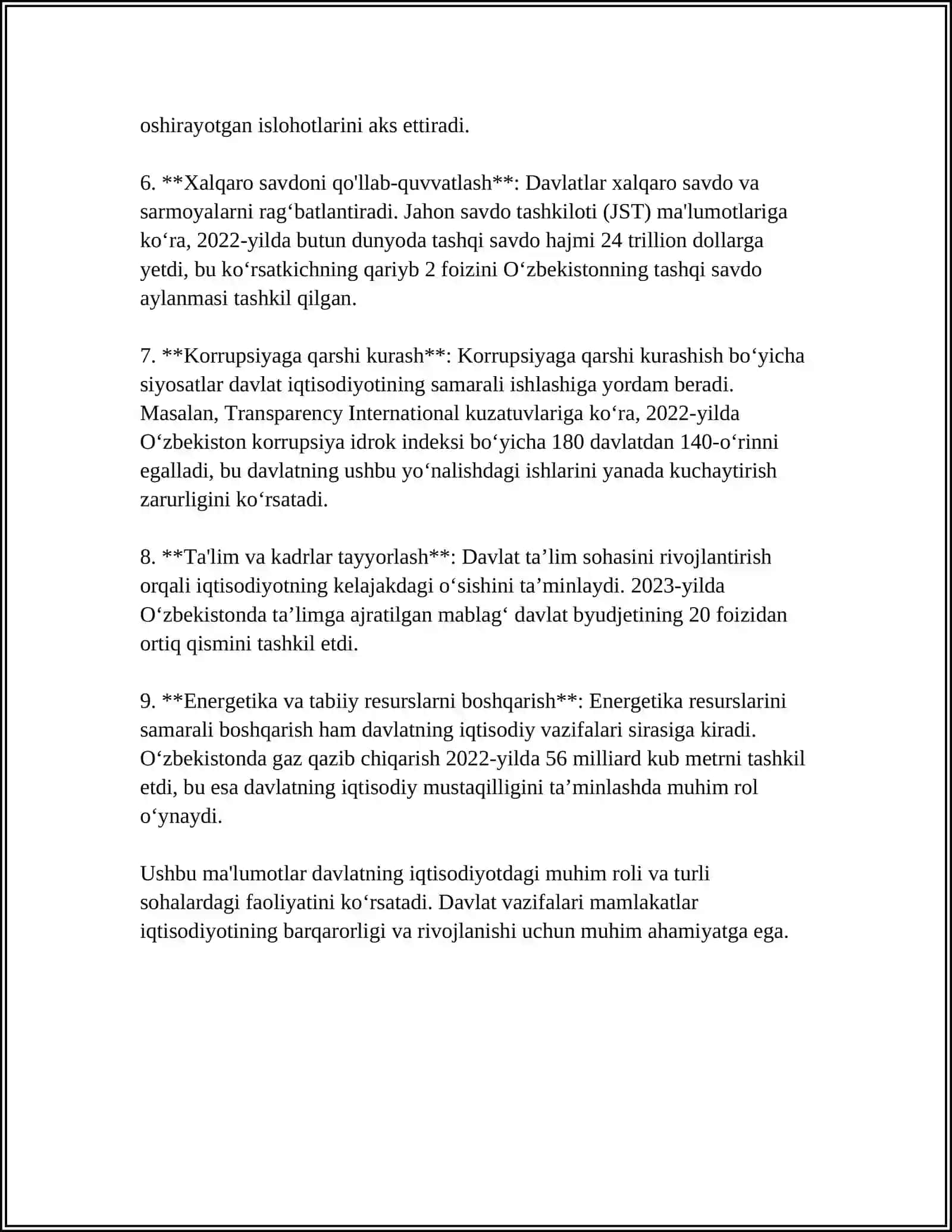 DAVLATNI IQTISODIY ROLI 4
