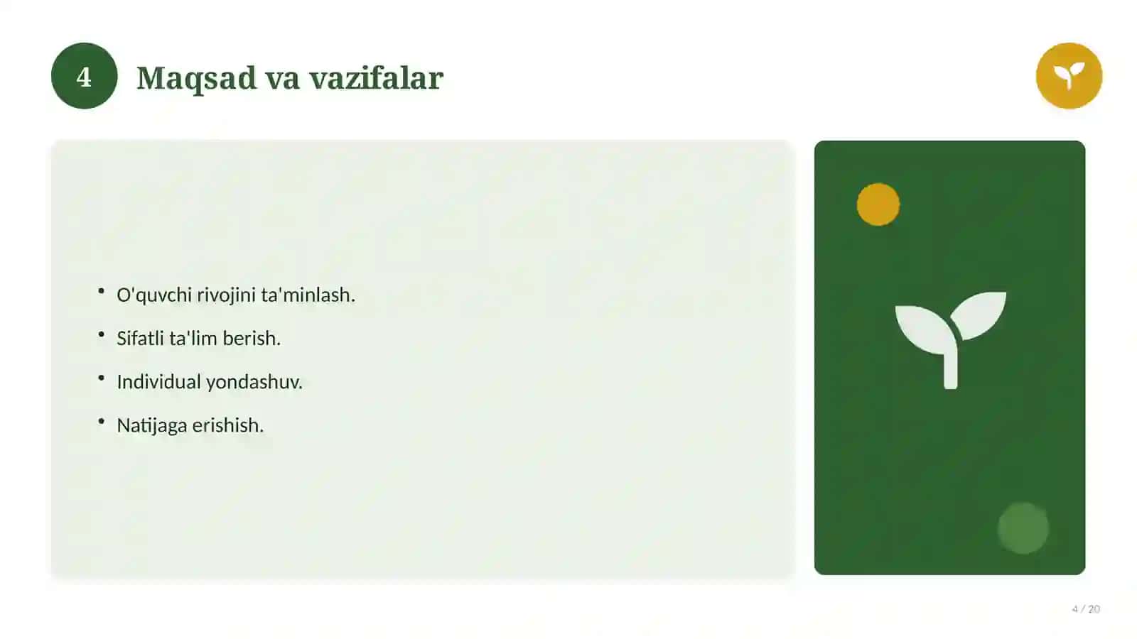 Umumiy pedagogika: nazariy asoslari, zamonaviy yondashuvda (Bitiruv malakaviy ishi (diplom)) 4