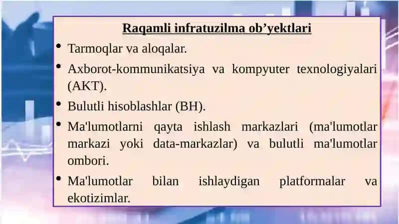 RAQAMLI INFRATUZILMA 4