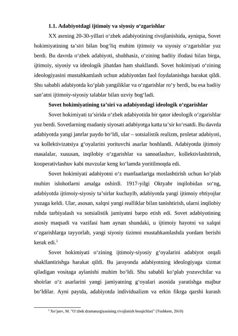 20-30-YILLAR ADABIYOTINING ASOSIY XUSUSIYATLARI 4