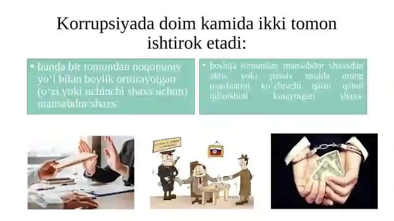 Korrupsiya va uning asosiy ko‘rinishlari 4