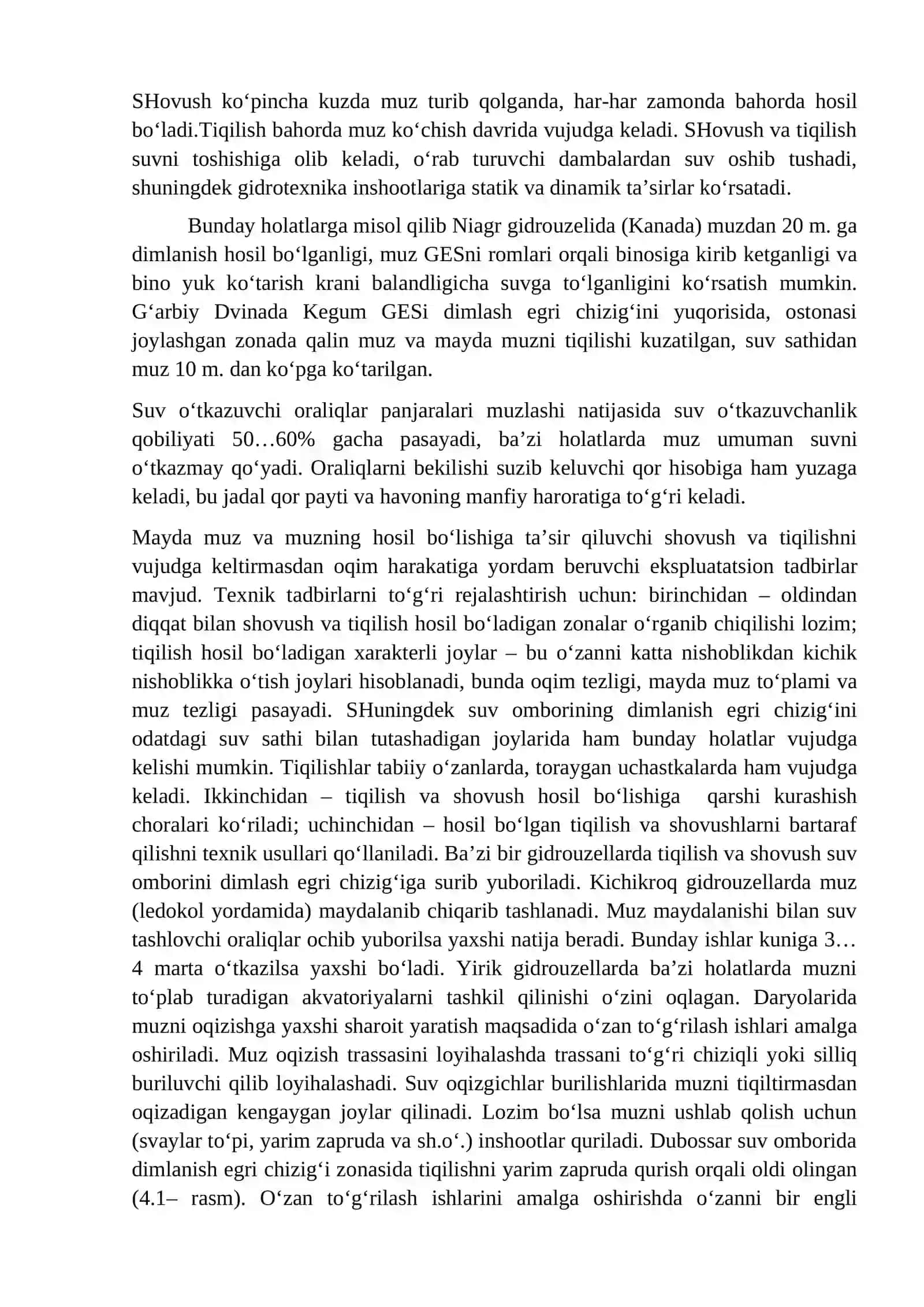 Kanaldagi suv o‘tkazish inshootlari va ularning mexanik qurilmalaridan foydalanish 4