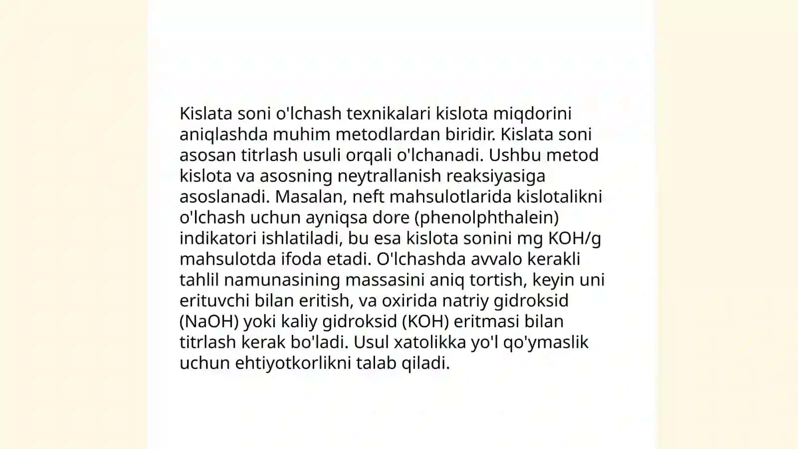 Moylarda yod va kislata sonini aniqlash fo'rmulalari 4