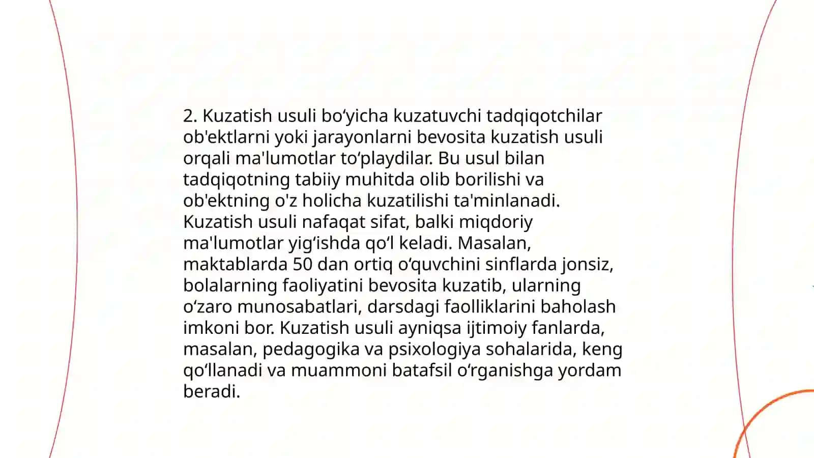 Hozirgi zamon psixologiyasining tadqiqot metodlari 4
