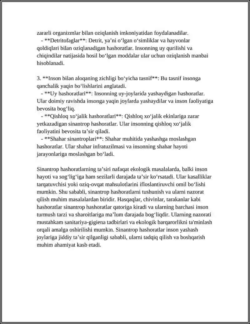 Sinantrop ko'rinishdagi hashoratlar 4