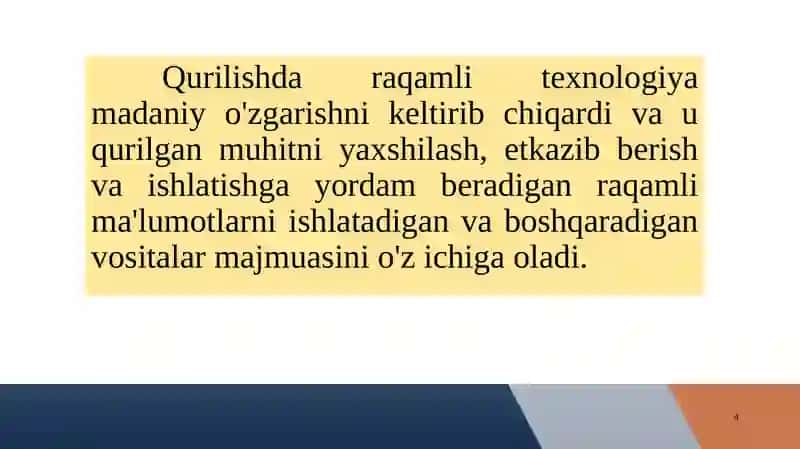 Raqamli texnologiyalar 4