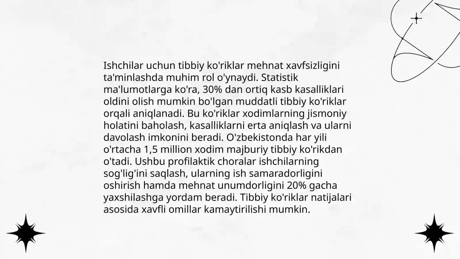 Sanoat korxonalarida ishchilarni tibbiy ko'rikdan o'tkazish tartibi 4