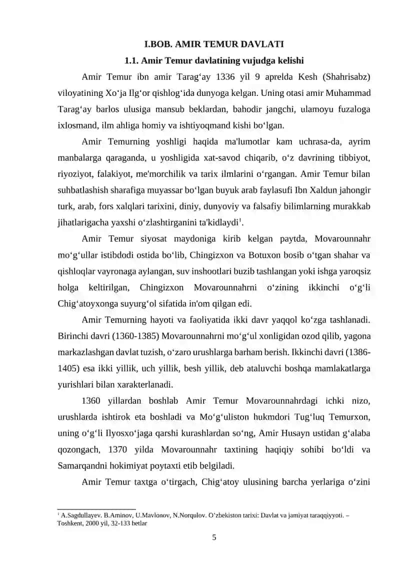 Amir Temur va Temuriylar Davlatining Sharq Davlatlari Bilan Aloqalari 4