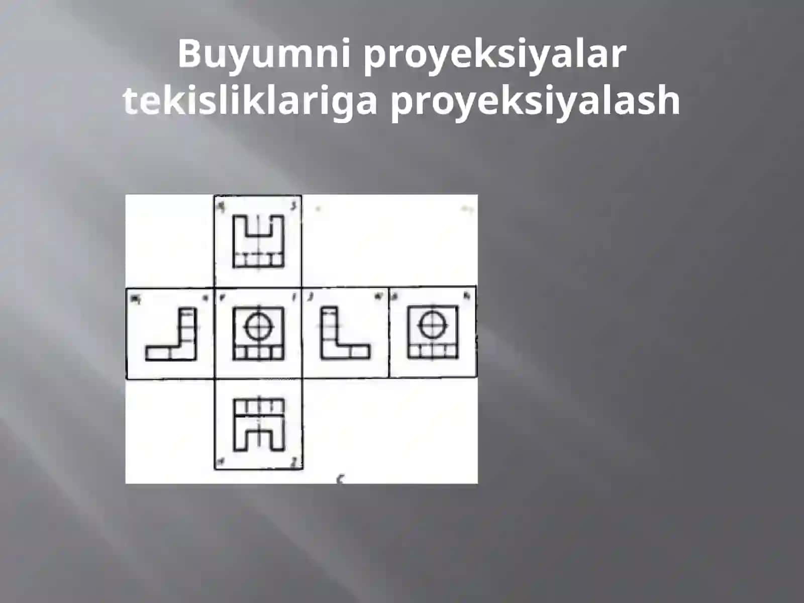 Buyumniproyeksiyalar tekisliklariga proyeksiya 4