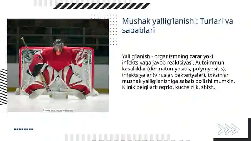 Skelet mushaklar kasalliklari:atrofiyasi, yallig’lanishi, miopatiyalar. Periferik nerv o’smalari. 4