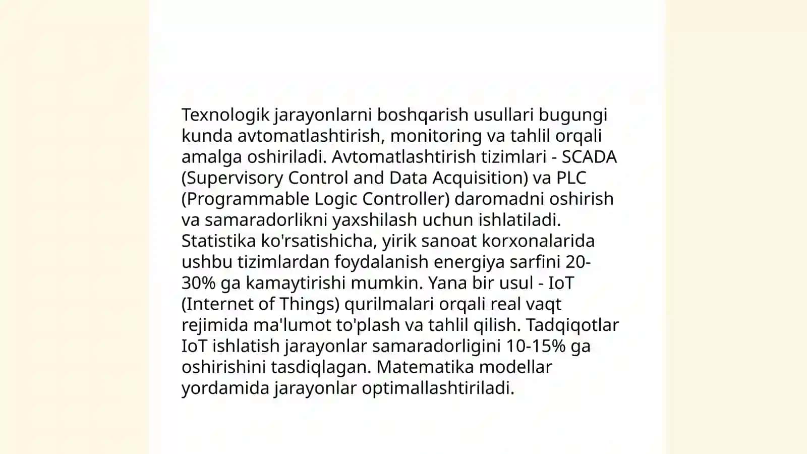 Avtomatlashtirish tizimlari 4