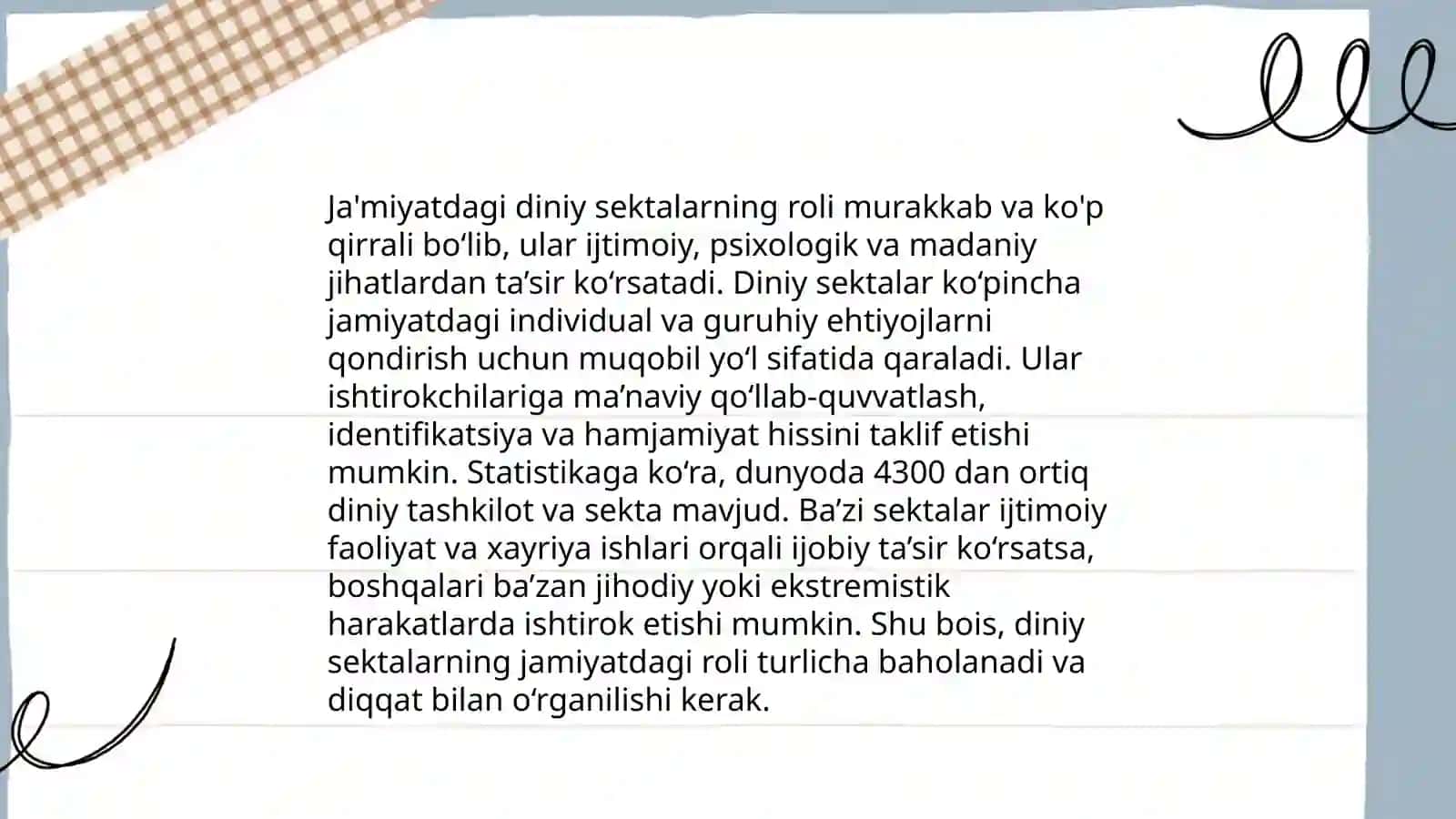 Zamonaviy diniy harakatlar va sektalar 4