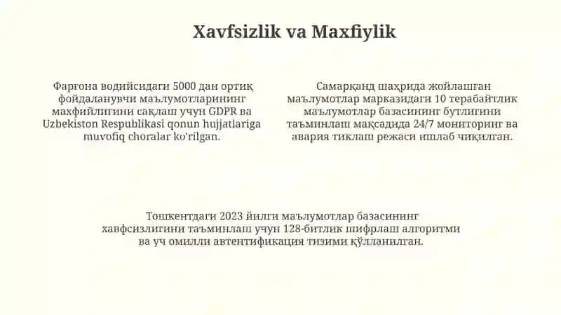 Gatda Ma'lumotlarini Tahlil Qilish 4