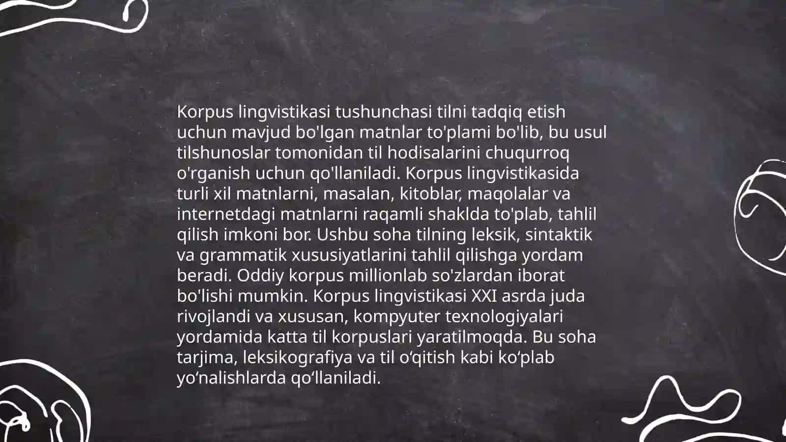 Kompyuter lingvistikasi va korpus lingvistikasining o’xshash farqli jihatlari 4