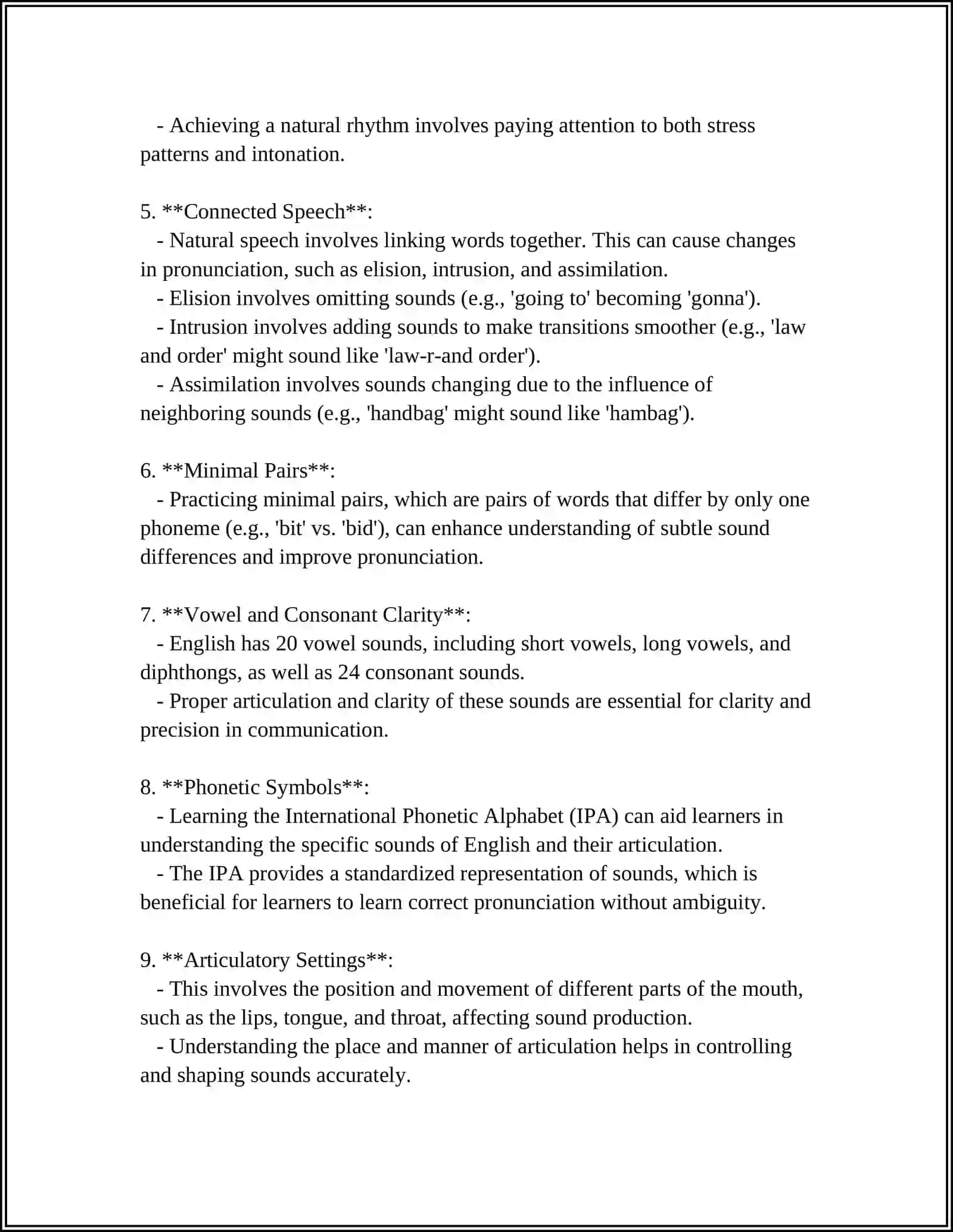 Pronunciation Techniques in English 4