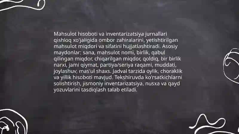 Fermer xo'jaligi va korporativ moliyaviy hisobotlari 4