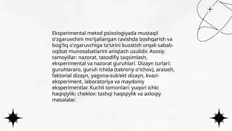 Psixologiyaning ilmiy tadqiqot metodlari 4