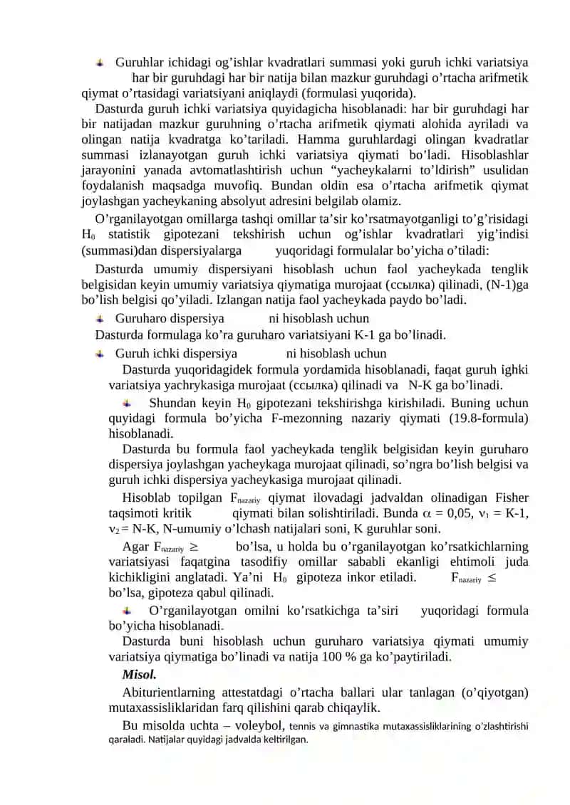 Dispersion tahlil 4