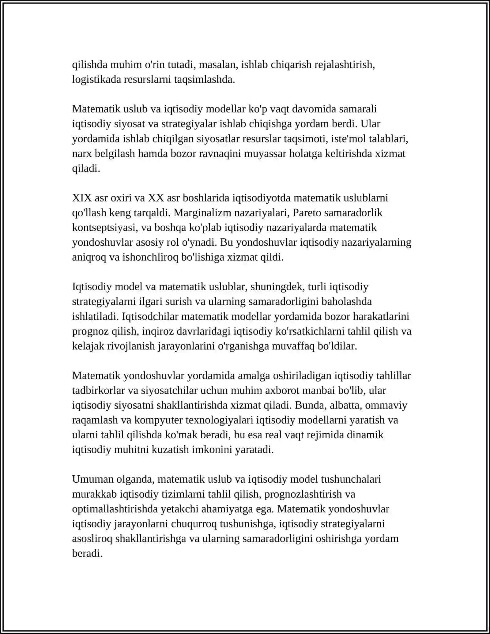 IQTISODIYOTDA ILK MATEMATIK USLUBLAR 4