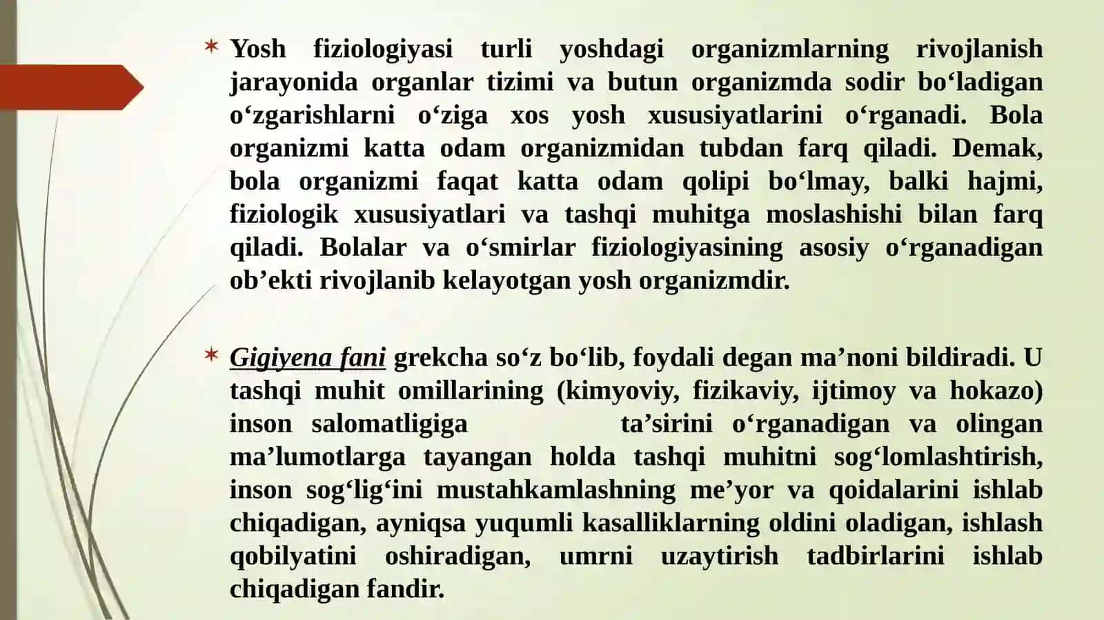 Yosh fiziologiyasi va gigiyena 4