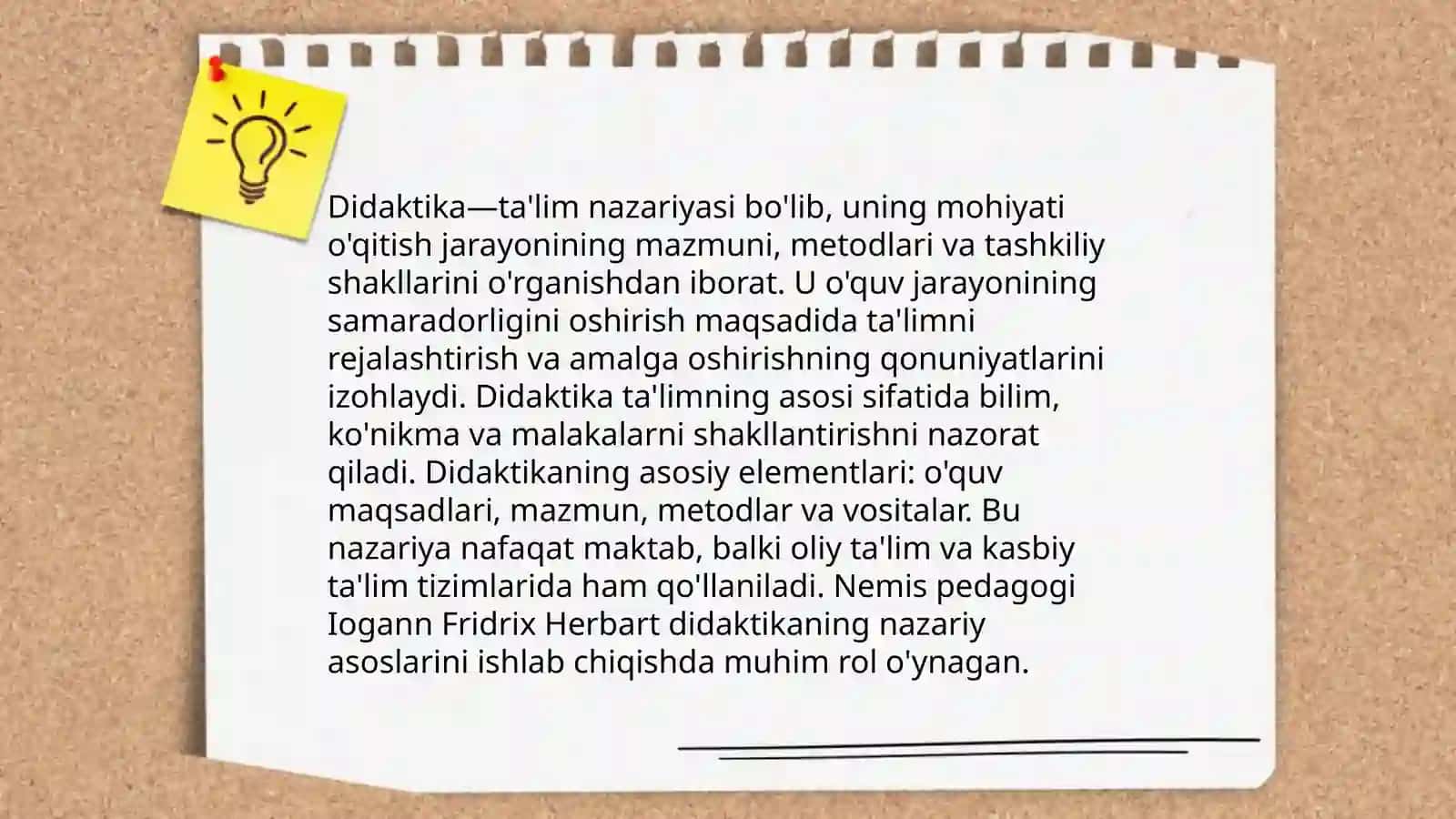 Boshlanĝich ta'lim nazariyasi. Didaktika ta'lim nazariyasi sifatida 4