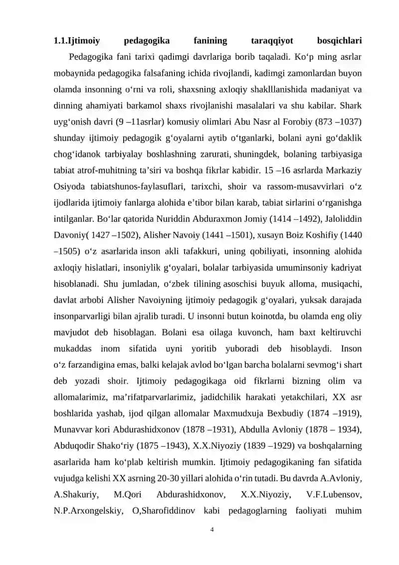XX asr boshlarida ijtimoiy-pedagogik faoliyat 4