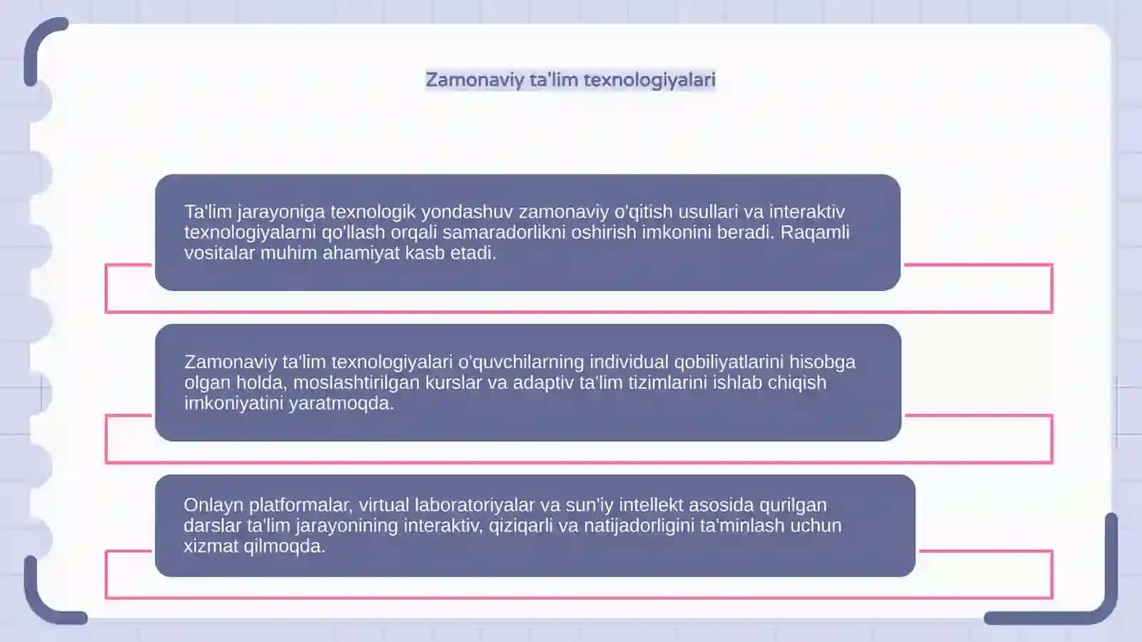Ta'lim jarayoniga texnologik yondashuv 4