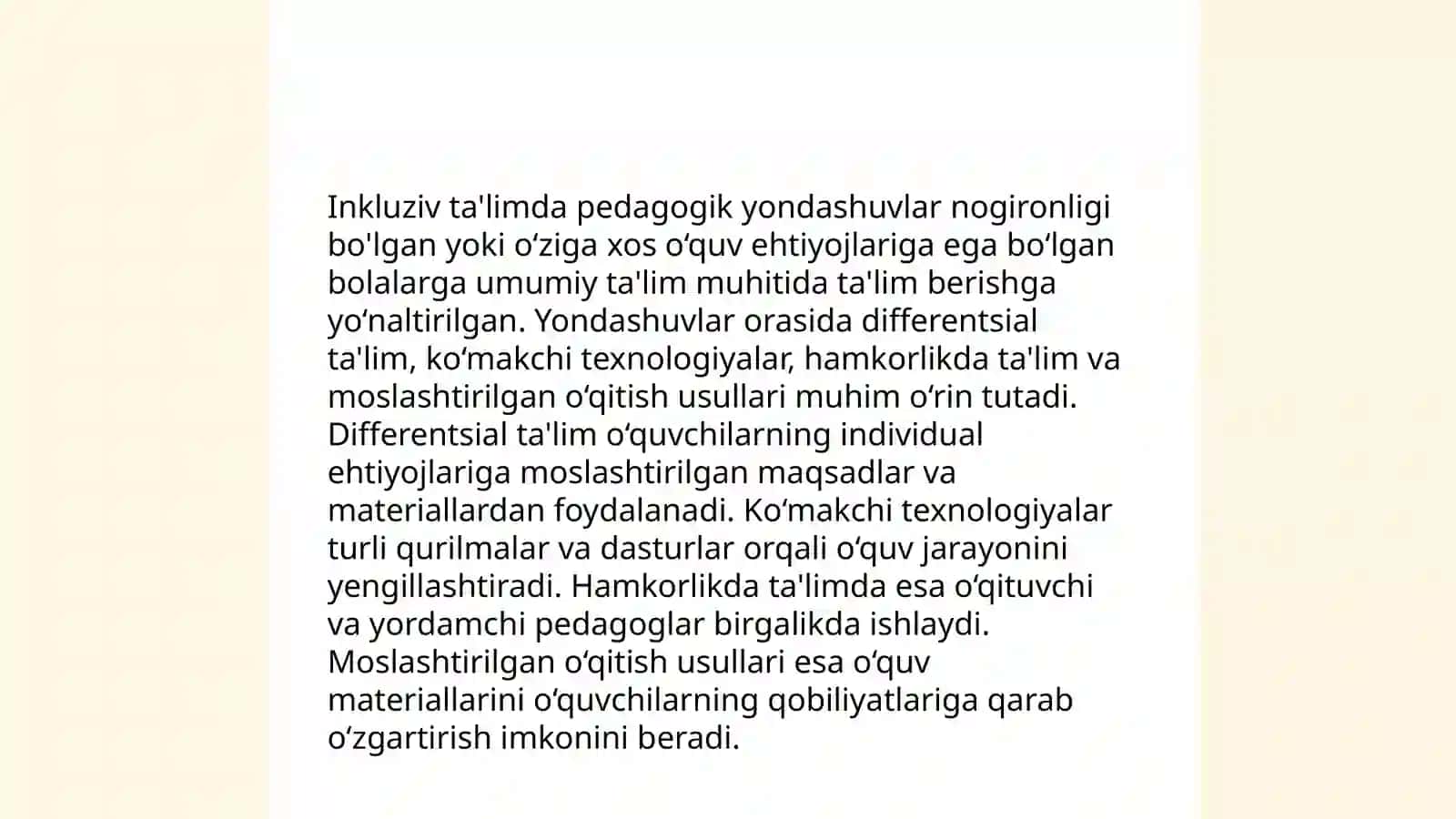 Inkluziv ta'limni tashkil etishning pedagogik-- psixologik aspektlari 4