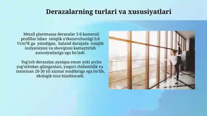 Derazalar va ularning konsturuktiv yechimlari 4