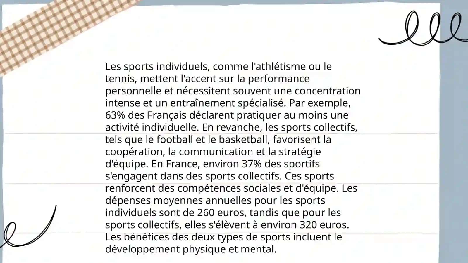 Les loisirs. Le sport 4