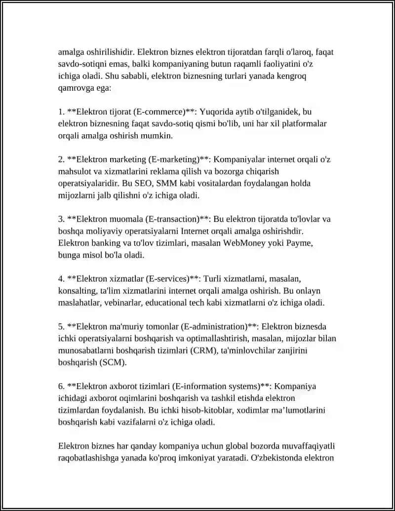 Elektron tijorat va elektron biznes 4