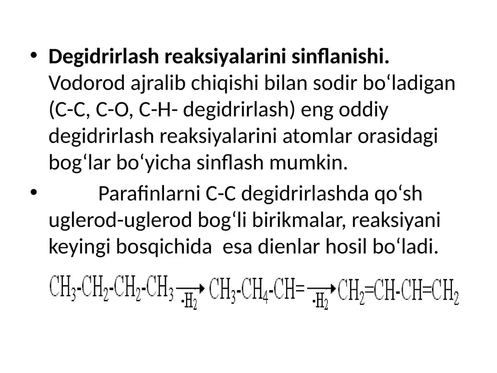 Degidrirlash va gidrirlash jarayonlari 4
