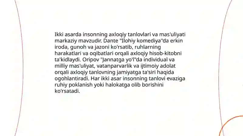 Ilohiy komediya va Jannatga yoʻl 4