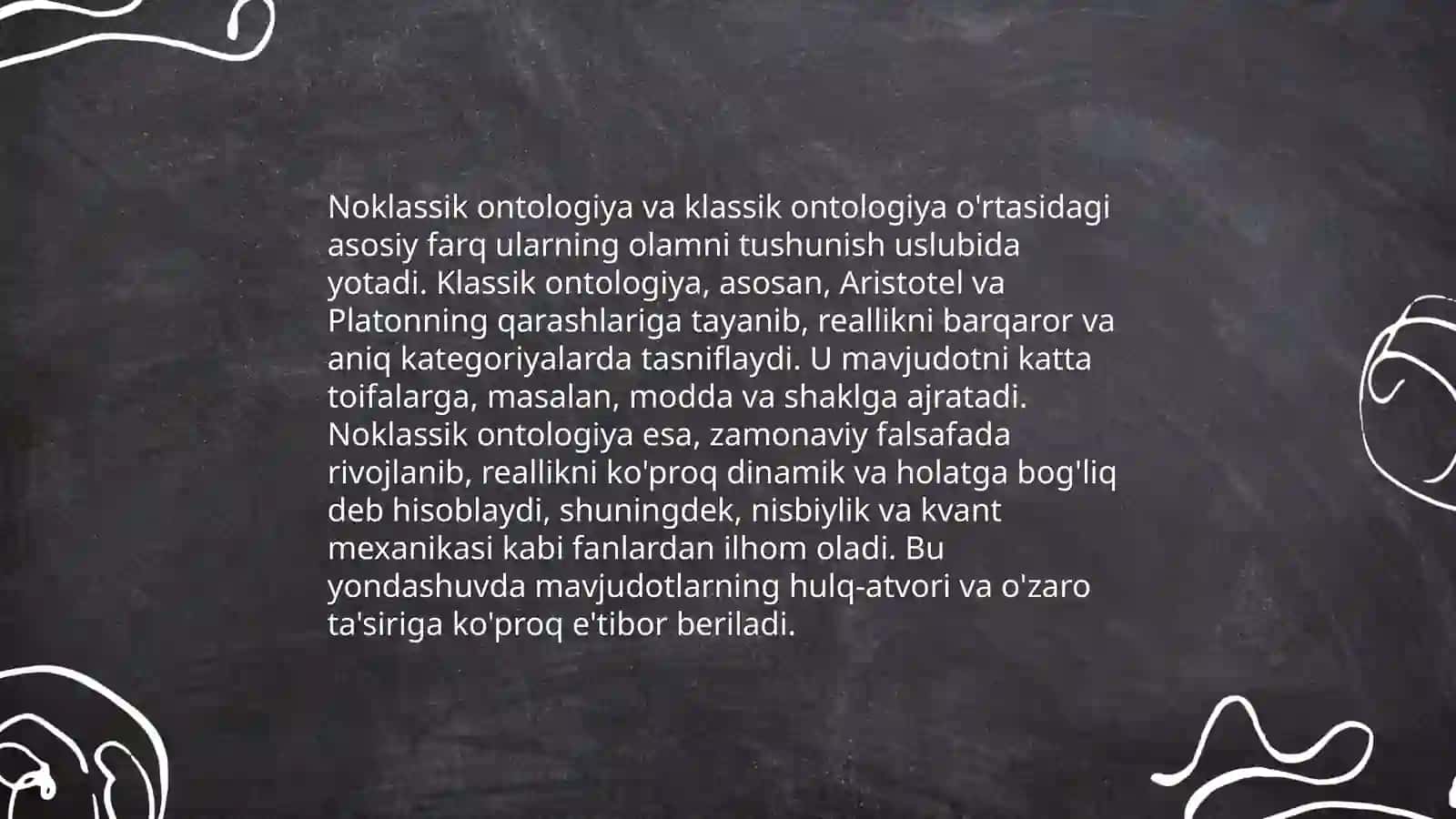 Noklassik ontologiyaning yo'nalishlari va mohiyati 4