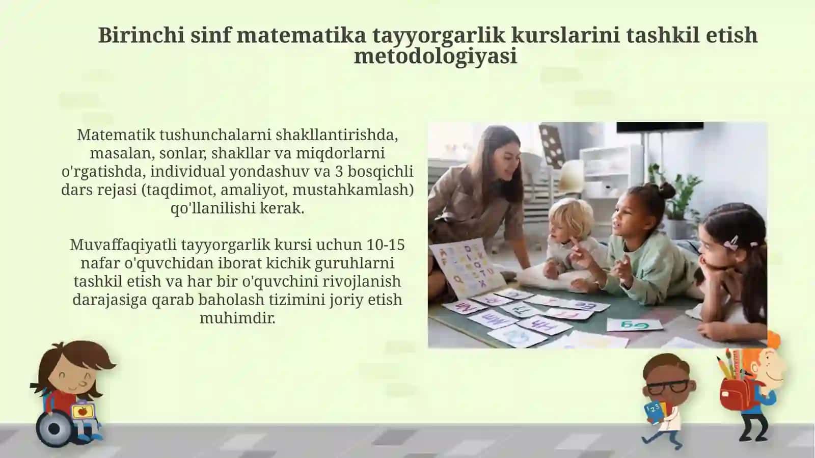 1-sinfda matematikadan tayyorgarlik davri darslarini tashkil etish metodikasi 4