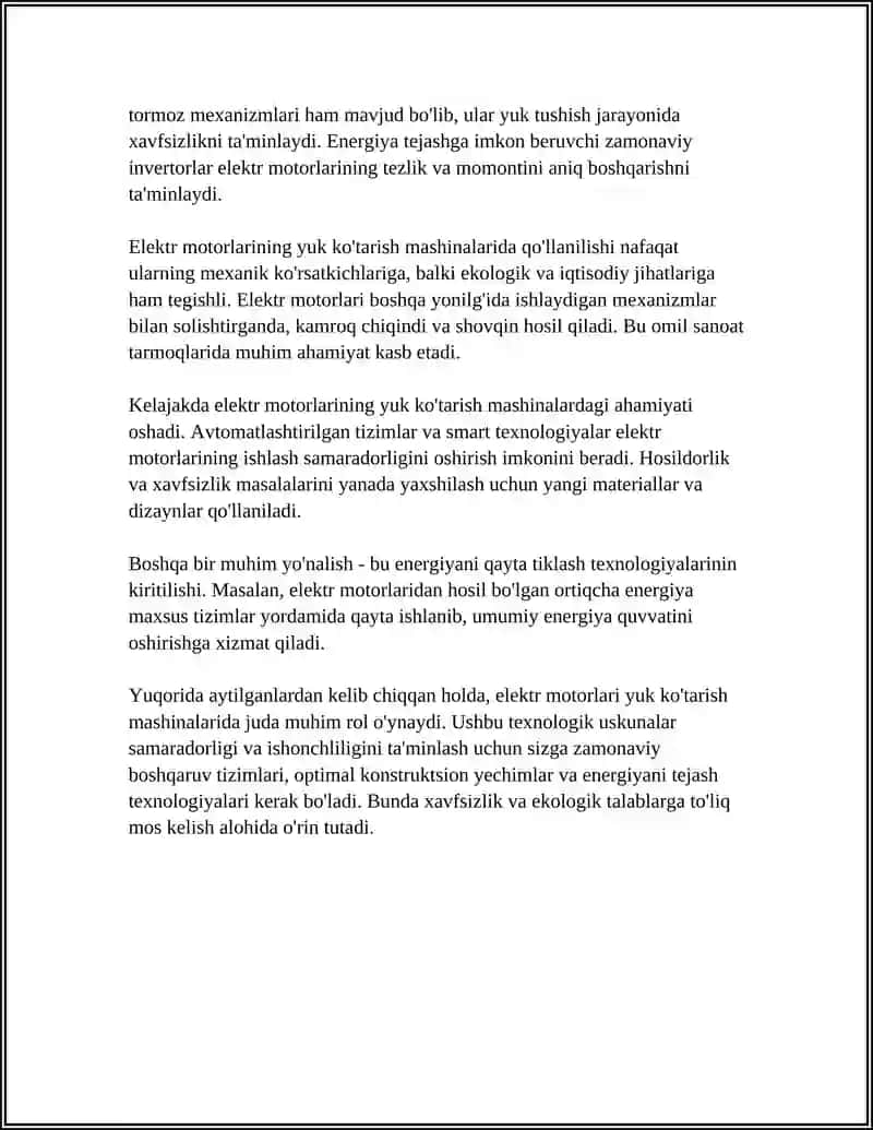 YUK KOʻTARISH MASHINALARIDA ISHLATILADIGAN YURITMALAR 4