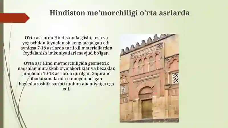 Oʻrta va Yaqin sharq Oʻrta asrlar arxitekturasi 4