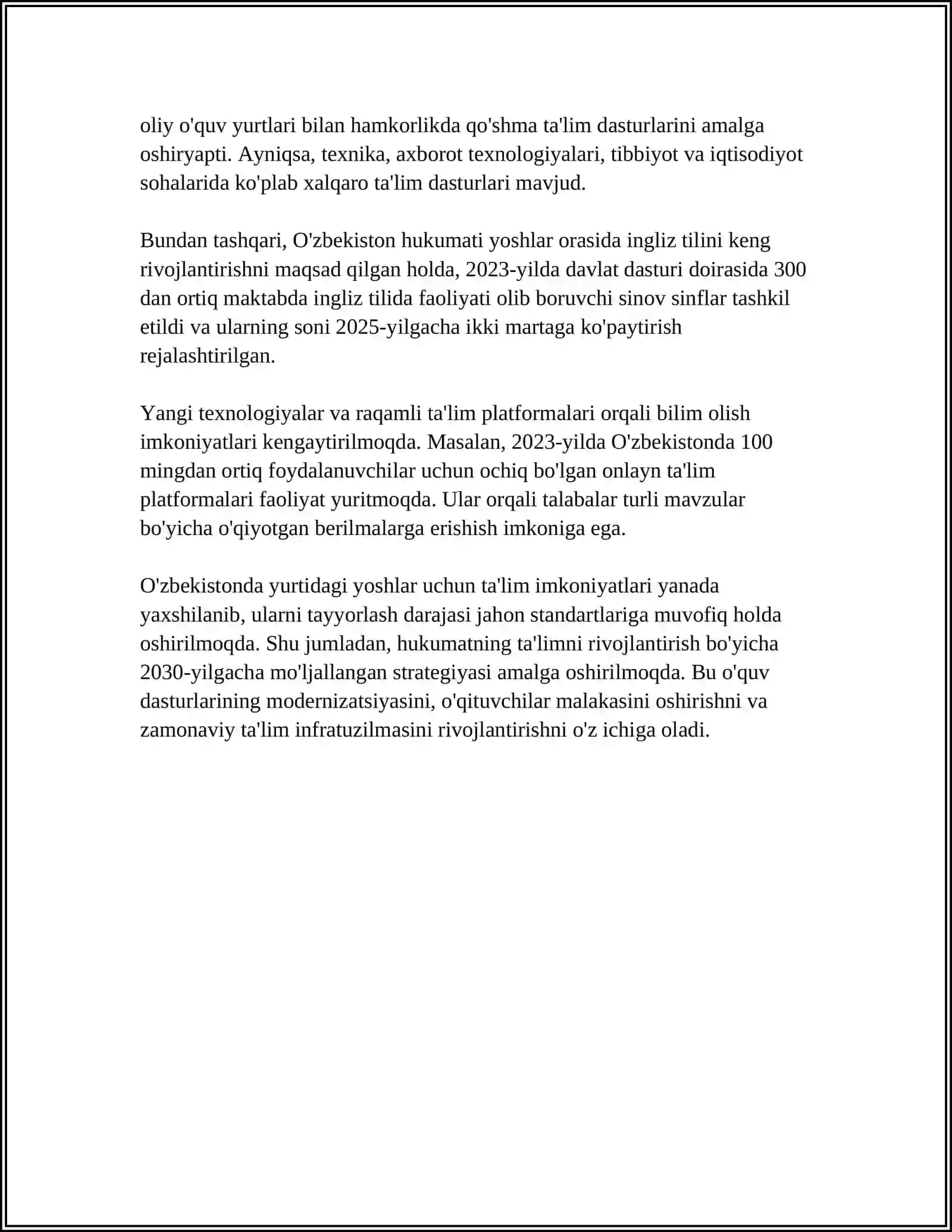 OʻZBEKISTONDA YOSHLARGA OID DAVLAT SIYOSATI 4