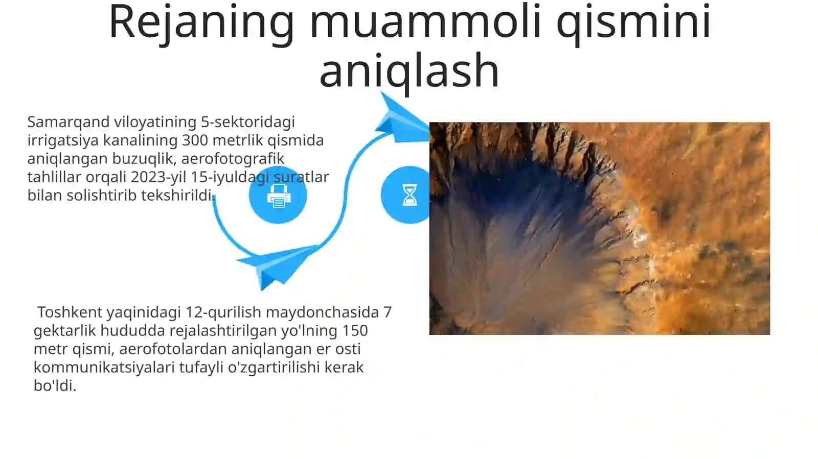 Aerosuratlar yordamida reja tuzish 4