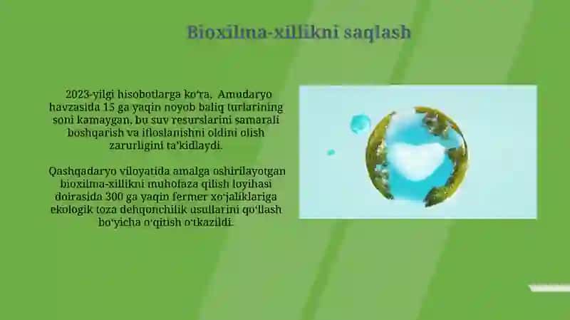 Atrof-muhit va ekologiya hamda yashil iqtisodiyot 4