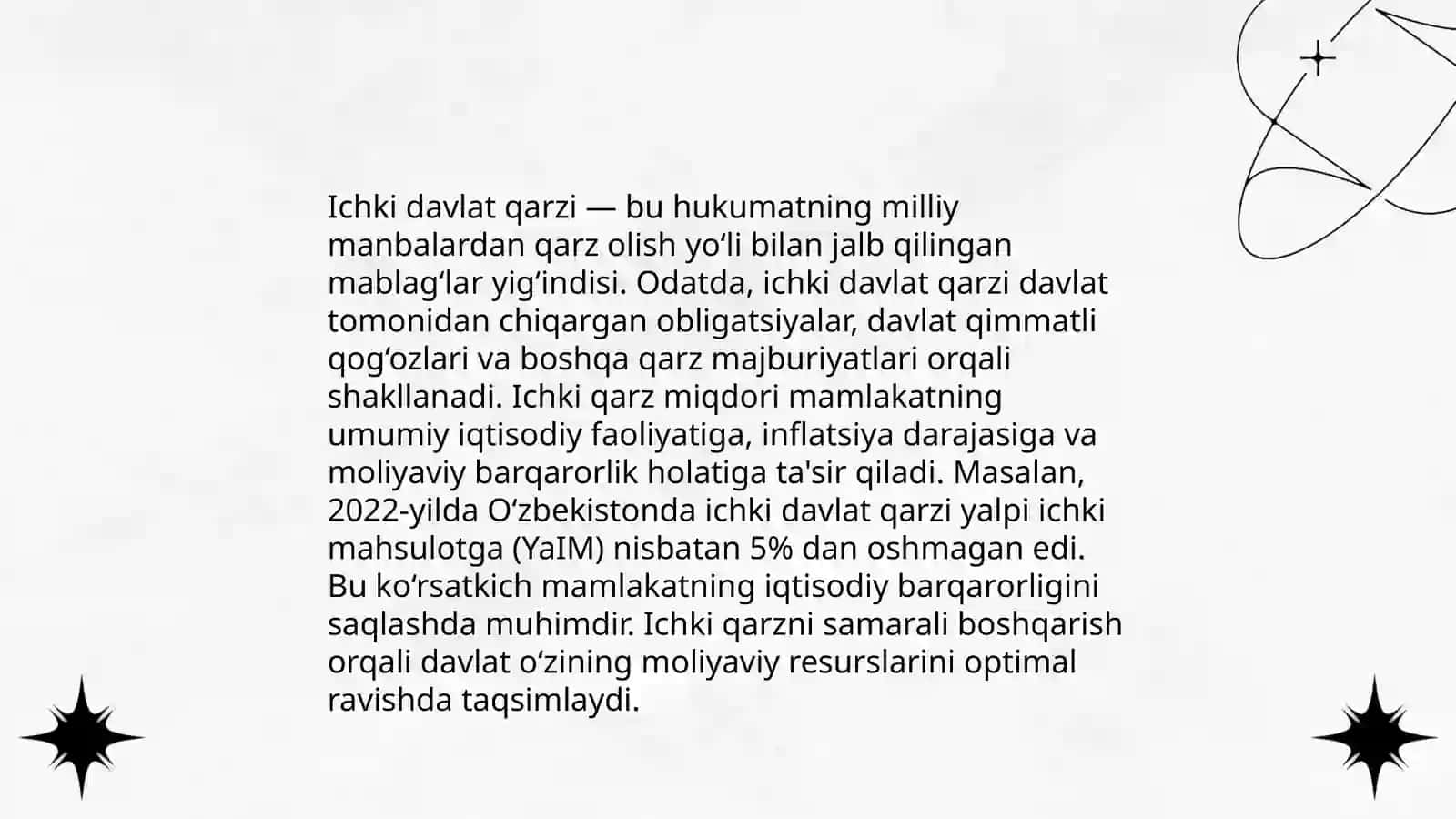 Davlat qarzi, ichki va tashqi qarz 4