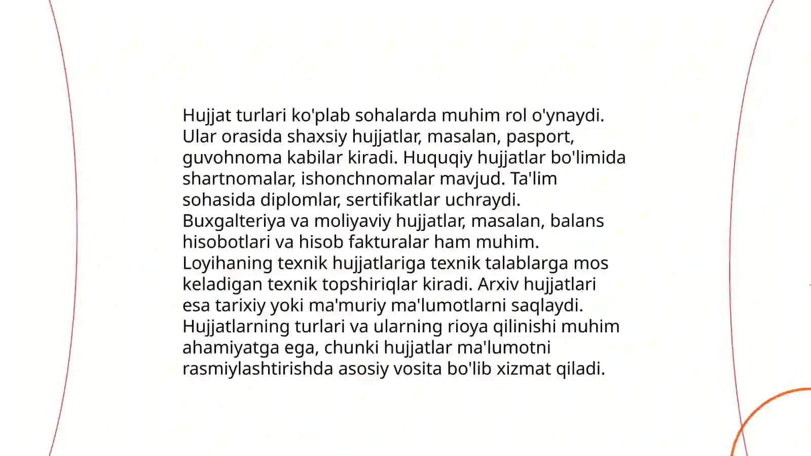 Hujjat turlari va ish yuritish asoslari 4