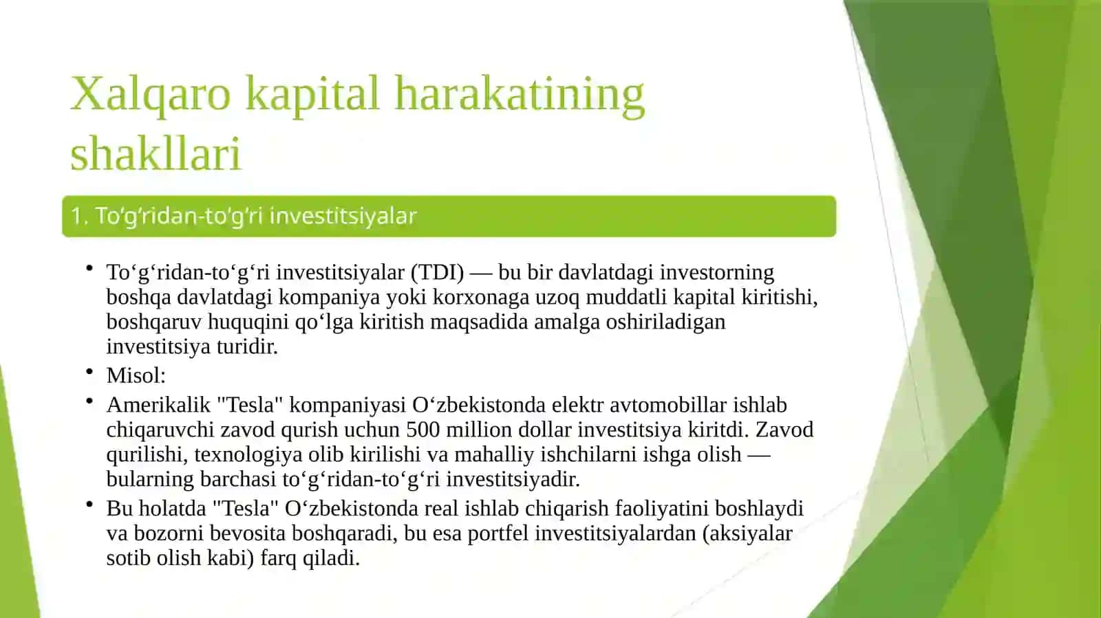 Xalqaro kapital harakati va investitsiyalarga oid nazariyalar 4