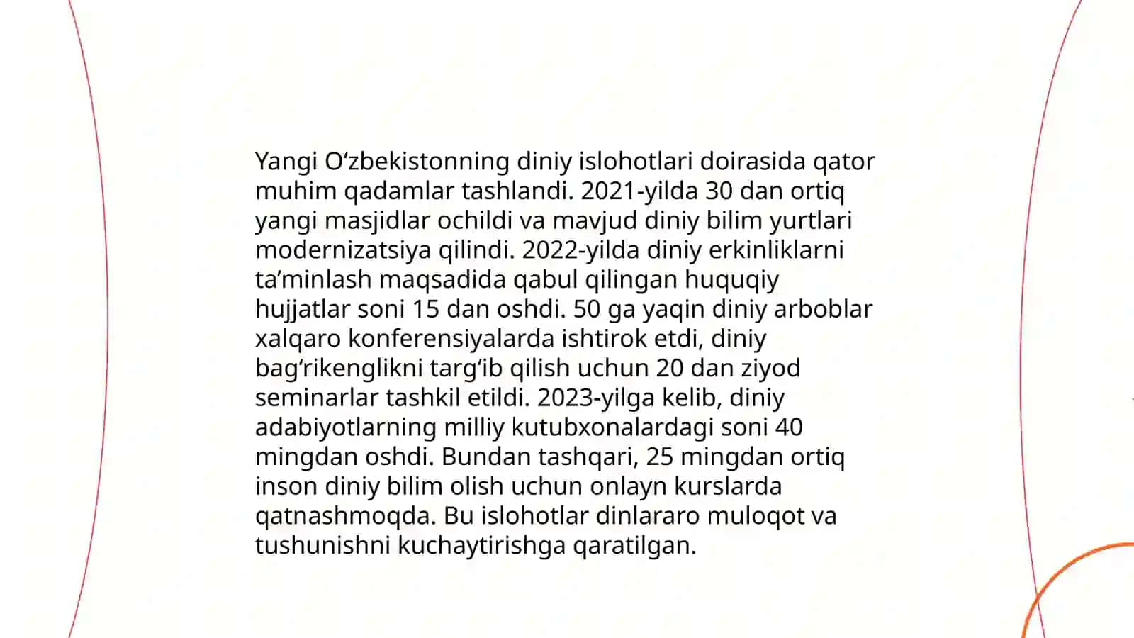 Yangi O‘zbekistonda amalga oshirilayotgan ma’naviy o‘zgarishlar 4