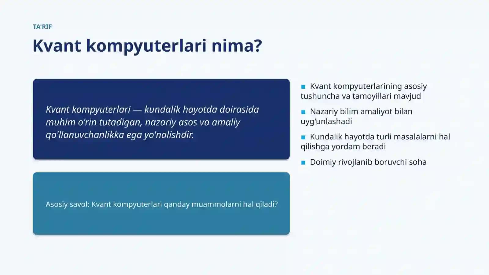 Kvant kompyuterlari Tarixi va rivojlanishi 4