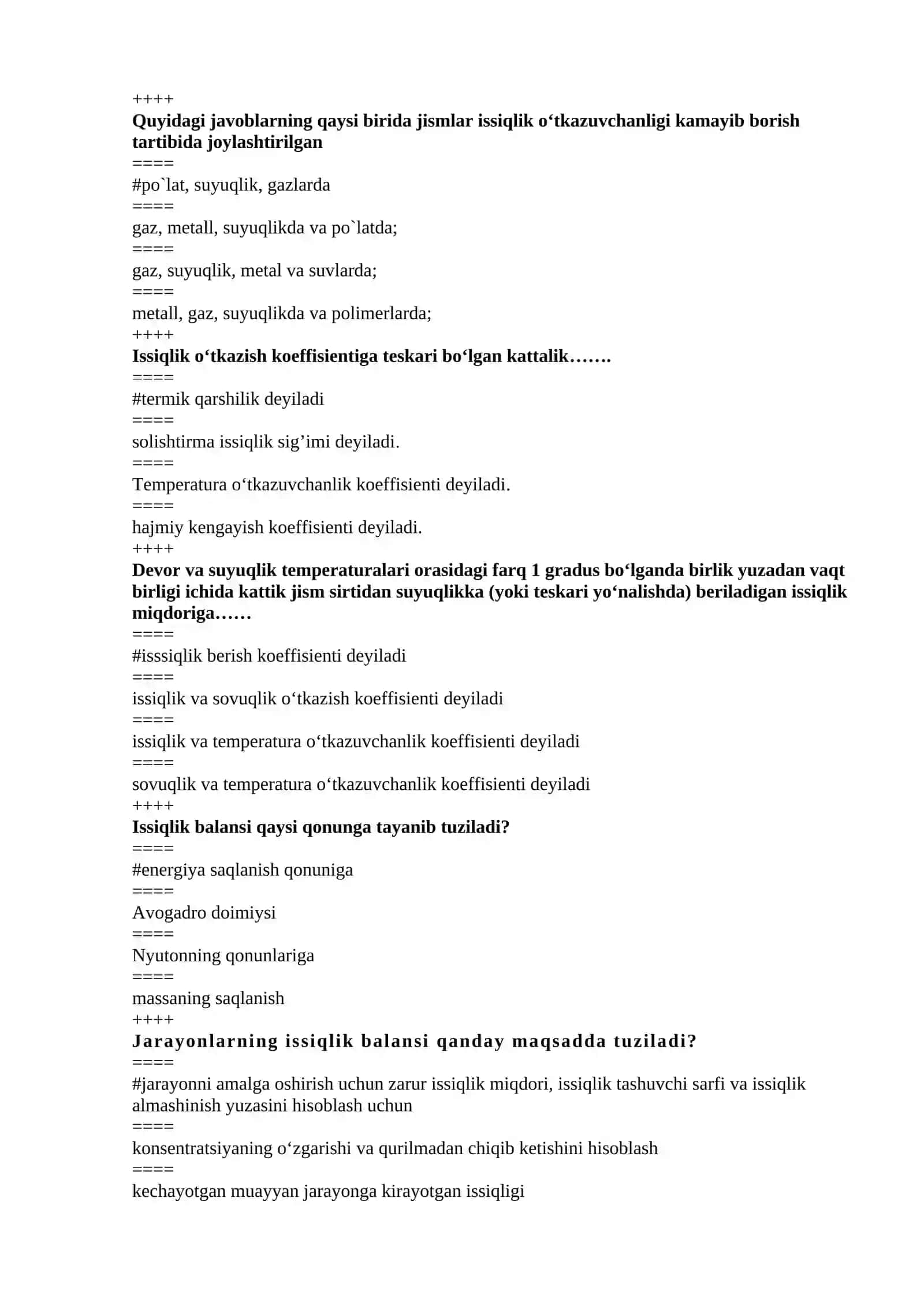 Neft va gazni qayta ishlash zavodlari jixoz va uskunalari testi 4