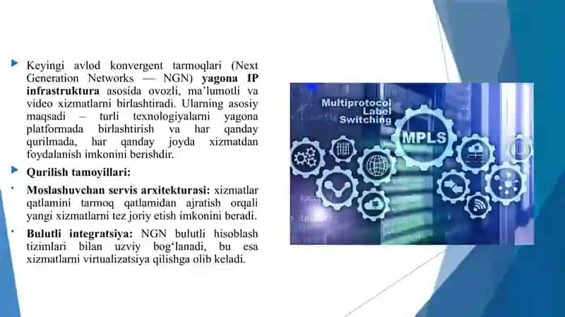 Keyingi avlodning konvergent tarmoqlarini qurilish tamoyillari. Keyingi avlodning konvergent tarmoqlarida IPTV. 4