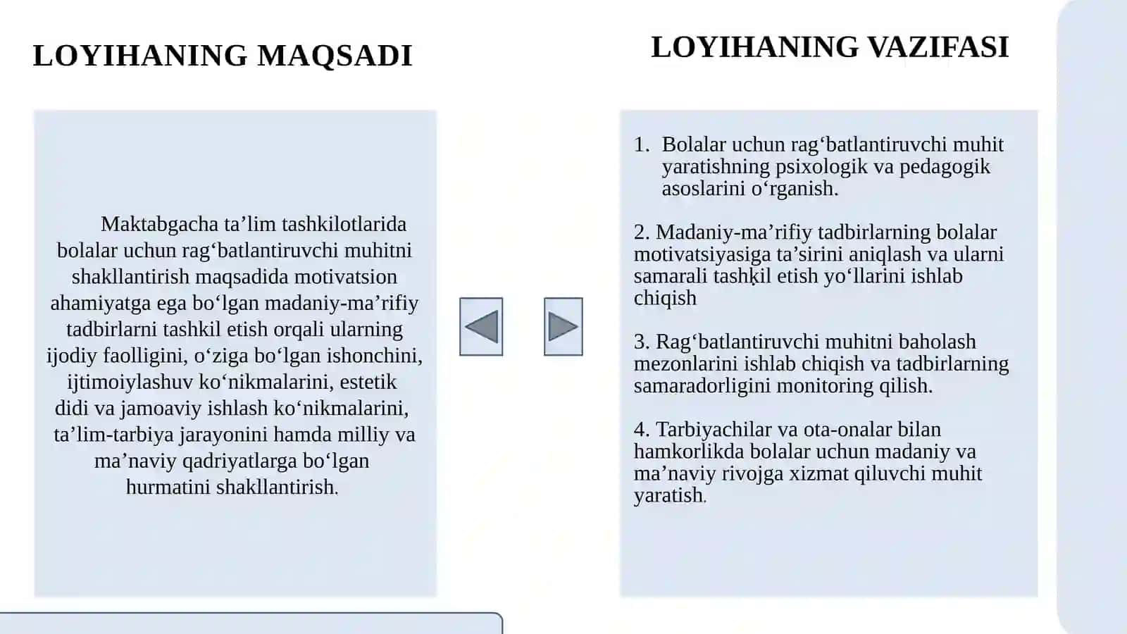 Bolalarga rag‘batlantiruvchi muhit yaratishda motivatsion ahamiyatga ega madaniy-ma’rifiy tadbirlarn 4